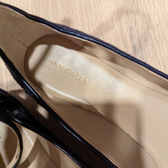 Ann Taylor Blue Ballet Flats with Ankle Straps - Picture 7 of 8